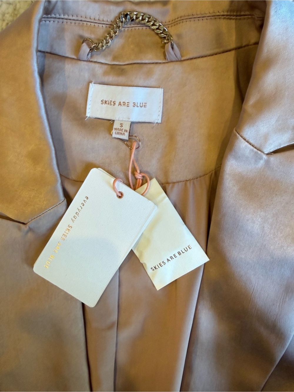 Skies are Blue Satin Blazer and Blouse Size Small NEW WITH TAGS - Picture 4 of 8
